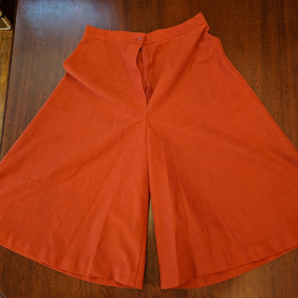 Vintage orange coulottes